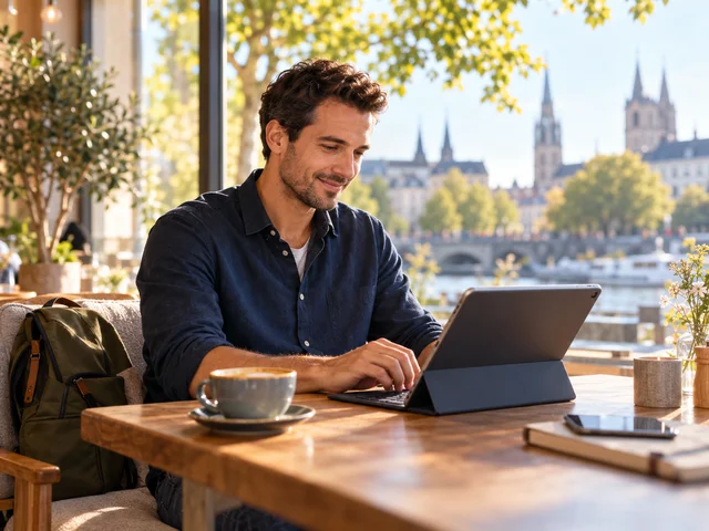 Unterwegs mit Tablet und mobiler Datenverbindung